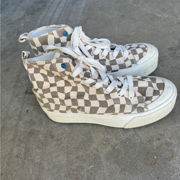 Pull & Bear Checked High Tops - Picture 3 of 4